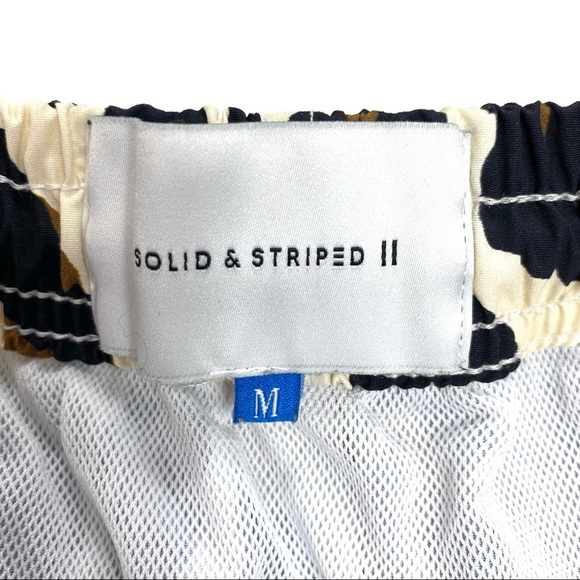 Solid & Striped Leopard Print Swim Board Shorts - Picture 5 of 9